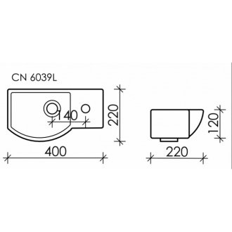 Раковина Ceramica Nova Element CN6039L