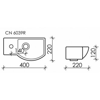 Раковина Ceramica Nova Element CN6039R