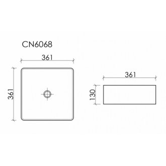 Раковина Ceramica Nova Element CN6068