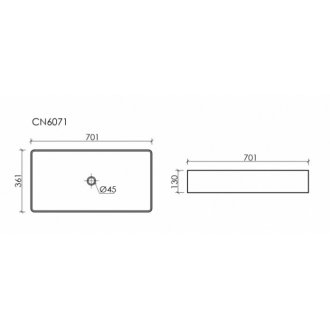 Раковина Ceramica Nova Element CN6071