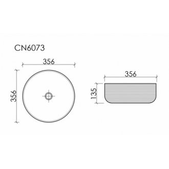 Раковина Ceramica Nova Element CN6073MC