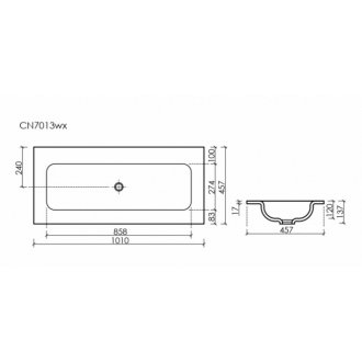 Раковина Ceramicanova Grace CN7013MBwx