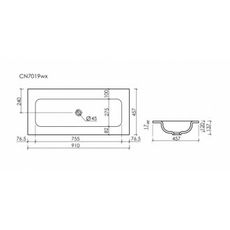 Раковина Ceramicanova Grace CN7019MBwx