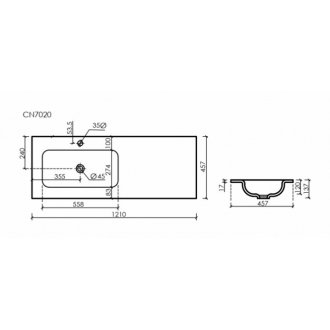 Раковина Ceramicanova Grace CN7020