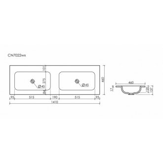 Раковина Ceramicanova Grace CN7022MBwx