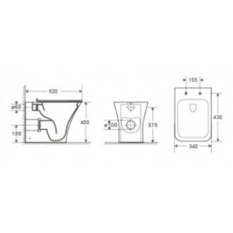 Унитаз CeruttiSpa Vettore F CT7841