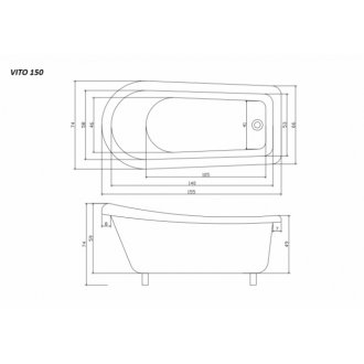 Ванна CeruttiSpa Vito CT9320