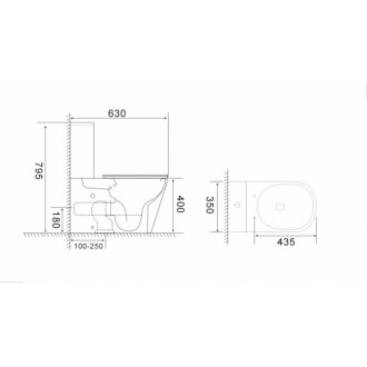 Унитаз-компакт CeruttiSpa Piera Tornado CT10560