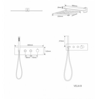 Душевая система CeruttiSpa Velia B CT10399