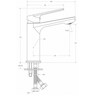 Смеситель для раковины Cezares COMFORT-LS-01-W0