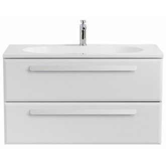 Тумба с раковиной и зеркалом Cezares Eco 90-CZR-900/480-LV-MR-ECO-F-RS156SC.3/512 Bianco Lucido