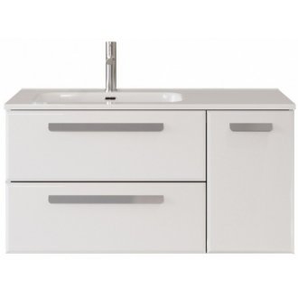 Тумба с раковиной Cezares Eco-CER-N 100-2C-1A-GR-CZR-8095-100-L Bianco Lucido