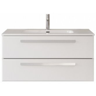 Тумба с раковиной Cezares Eco-CER-N 100-CZR-8095-100-RS156SC.3/512 Bianco Lucido