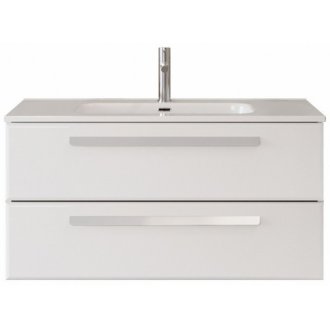 Тумба с раковиной Cezares Eco-CER-N 100-CZR-8095-100-RS156SC.3/512 Bianco Opaco