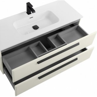 Тумба с раковиной Cezares Eco-CER-N 120-CZR-8095-120-RS156BL.3/512 Альпака
