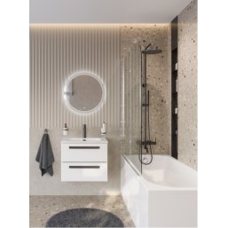 Тумба с раковиной и зеркалом Cezares Eco-CER-N 60-...