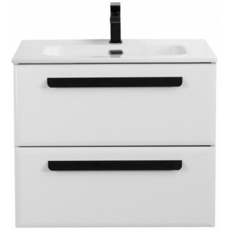 Тумба с раковиной Cezares Eco-CER-N 70-CZR-8095-70-RS156BL.3/320 Bianco Lucido