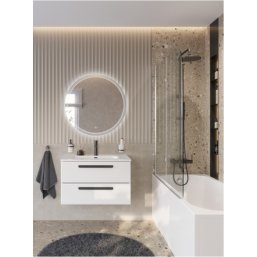 Тумба с раковиной и зеркалом Cezares Eco-CER-N 80-...