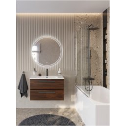 Тумба с раковиной и зеркалом Cezares Eco-CER-N 80-...