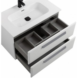 Тумба с раковиной Cezares Eco-CER-N 90-CZR-8095-90-RS156GR.3/512 Bianco Lucido