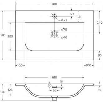 Мебель для ванной Cezares Molveno 80-CZR-8099-80/50 Legno Bianco