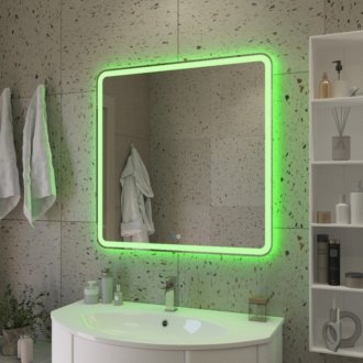 Зеркало Cezares Multicolore CZR-SPC-MC-800-800-RGB-TCH