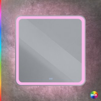 Зеркало Cezares Multicolore CZR-SPC-MC-800-800-RGB-TCH