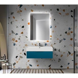 Мебель для ванной Cezares Premium Plisse 90 Blu Petrolio