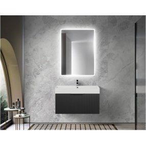 Мебель для ванной Cezares Premium Plisse 90-2 Nero Opaco