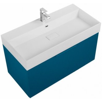 Мебель для ванной Cezares Premium Plisse 90-2 Blu Petrolio