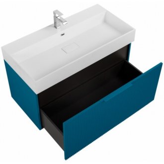 Мебель для ванной Cezares Premium Plisse 90-2 Blu Petrolio