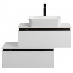 Тумба с раковиной Cezares Slider 80-SLD-80/48-BO-P...