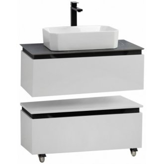 Тумба с раковиной Cezares Slider 80-SLD-80/48-MNO-PI Bianco Opaco