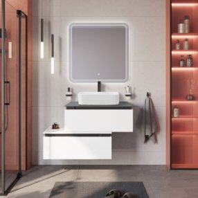 Мебель для ванной Cezares Slider 80-SLD-80/48-MNO-PI Bianco Opaco