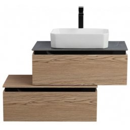 Тумба с раковиной Cezares Slider 80-SLD-80/48-MNO-...