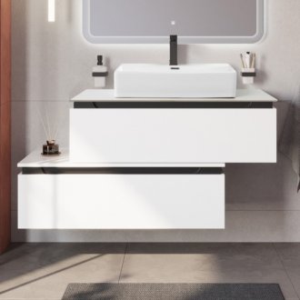 Мебель для ванной Cezares Slider 100-SLD-100/48-BO-PI Bianco Opaco