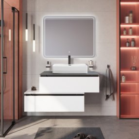 Мебель для ванной Cezares Slider 100-SLD-100/48-MNO-PI Bianco Opaco