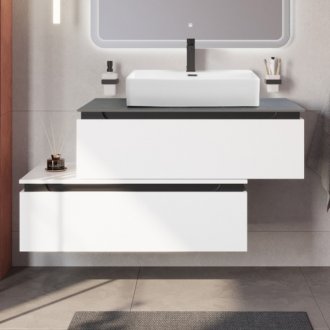 Мебель для ванной Cezares Slider 100-SLD-100/48-MNO-PI Bianco Opaco