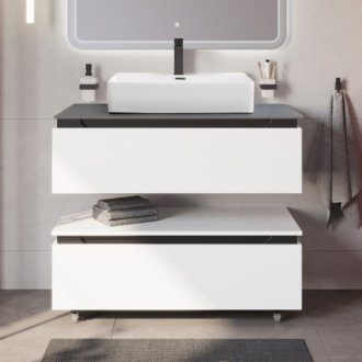 Мебель для ванной Cezares Slider 100-SLD-100/48-MNO-PI Bianco Opaco