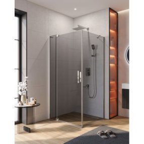 Душевой уголок Cezares SLIDER-AH-1-90-100/110-GRIGIO-Cr
