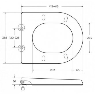 Унитаз-компакт безободковый Cezares Stylus с крышкой CZR-6045-SC микролифт