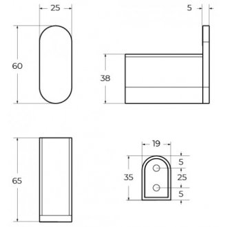 Крючок Cezares STYLUS-HK-NOP