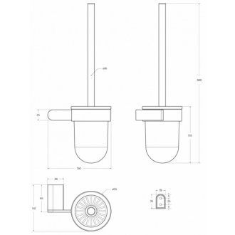 Ершик Cezares STYLUS-TBS-V-NOP