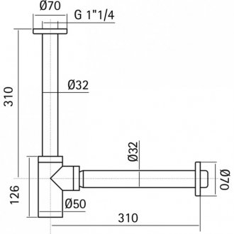 Сифон для раковины Cisal ZA004130D1