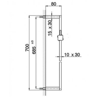 Штанга для душа Cisal Shower DS01209040