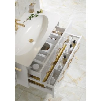 Мебель для ванной Clarberg Due Amanti 120 белый глянец