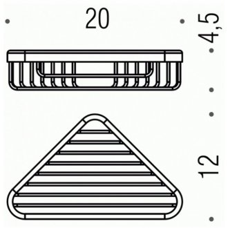 Полка угловая Colombo Basic B2732.NM