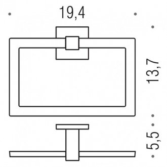 Кольцо для полотенца Colombo Basic Q B3731.CR