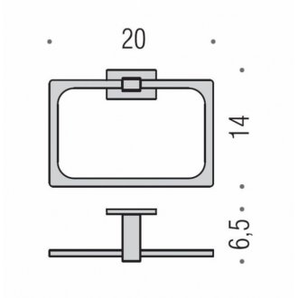 Полотенцедержатель Colombo Look B1631.NM
