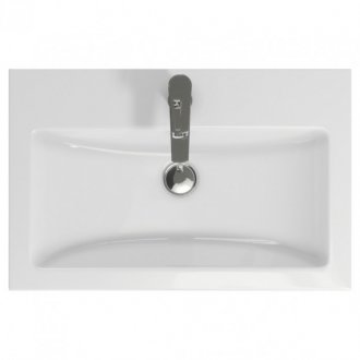 Мебель для ванной Corozo Айрон 70 см черная/белая